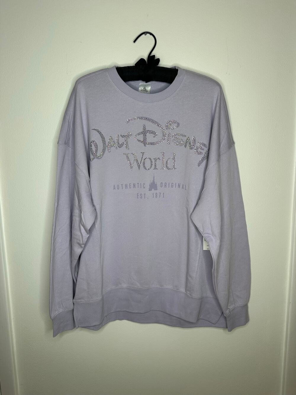 Disney Parks Walt Disney World purple rhinestone pullover sweatshirt